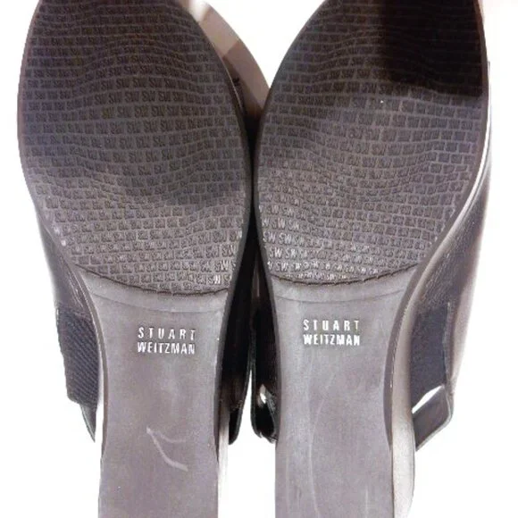 Stuart Weitzman Black Platform Wedge Sandals in 9 1/2M - Picture 6 of 6